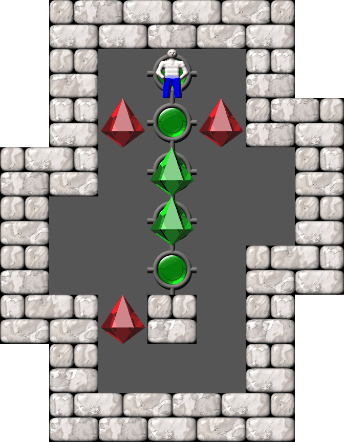 Sokoban Fibonacci Challenge level 1